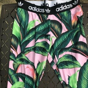 ADIDAS floral leggings NWOT